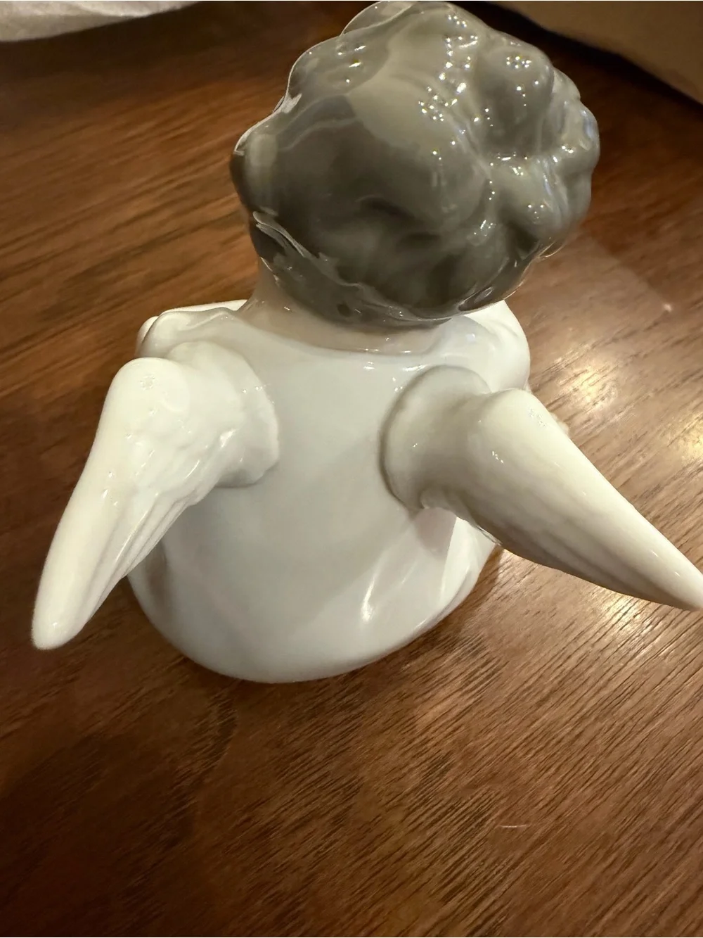 Vintage Lladro Angel Thinking #4539 Matte Cherub